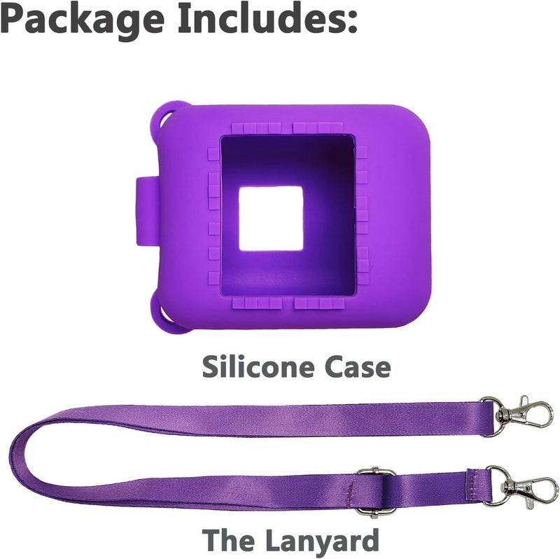 JCHPINE Silicone Cover Case for Bitzee Interactive Digital Pet and Case, Protective Skin Sleeve for Bitzee Virtual Electronic Pets Accessories (for Original 15 Animals) (Purple) - Image 3